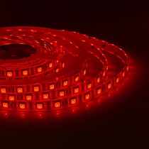 Светодиодная лента SMD 5050 60св/м 12В (двухслойная) влагозащищенная красная