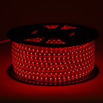 Светодиодная лента SMD 5050 60 св/м 220В красный влаагозащищенная