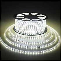 Светодиодная лента SMD 5050 60 св/м 220В белый холодный влагозащищенная
